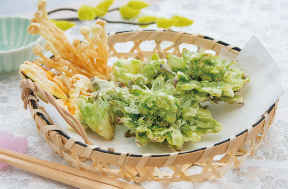 写真：春野菜の天ぷら